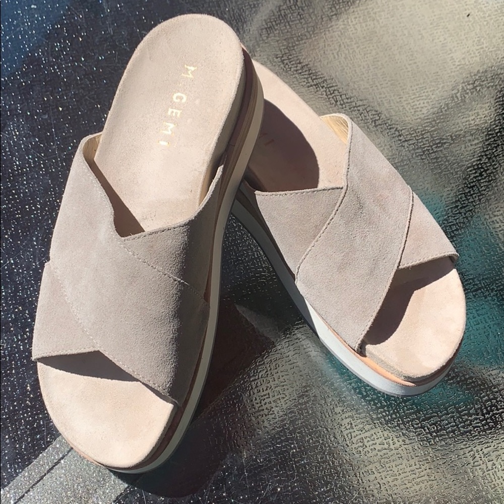 M. Gemi platform slip on sandals